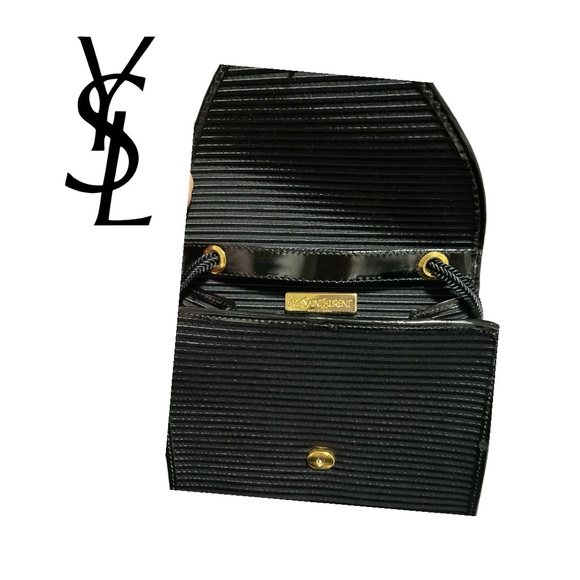 Yves Saint Laurent YSL 90’s RARE VINTAGE Black Evening Shoulder Bag - Picture 8 of 8